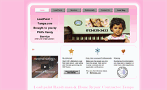 Desktop Screenshot of leadpaint-tampa.com